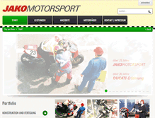 Tablet Screenshot of jako-motorsport.de